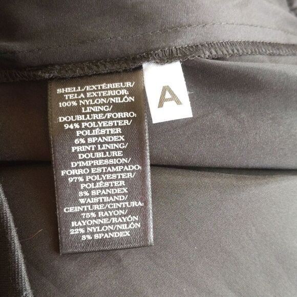 5/$55 Ann Taylor lined, layered, tiered, fringe animal print skirt, side zip 8 - Picture 6 of 7